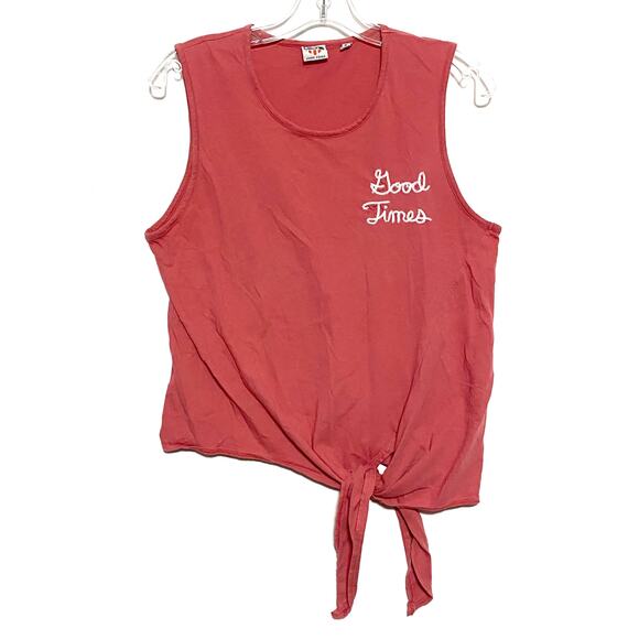 Disney x Junk Food Good Times Stitched Sleeveless T Shirt M Beach Cruise Summer - Picture 1 of 7